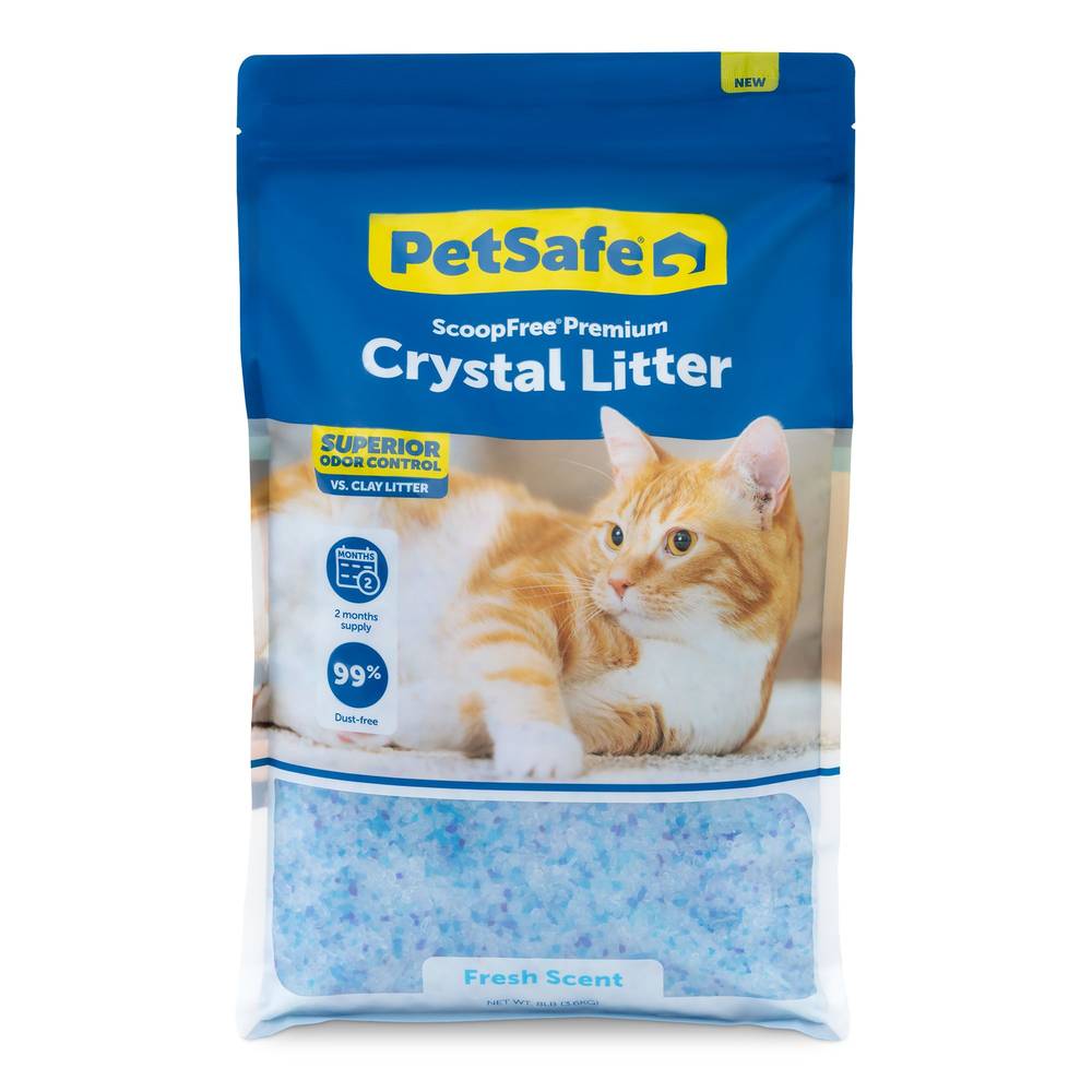 PetSafe Scoopfree Premium Crystal Cat Litter, Fresh, , Blue (8 lbs)