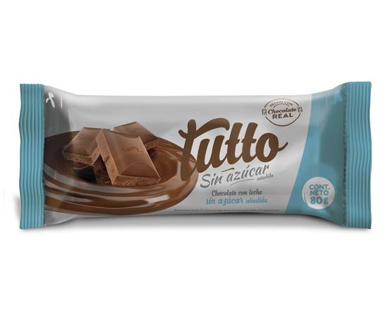 Tutto chocolate sin azúcar (caja 80 g)