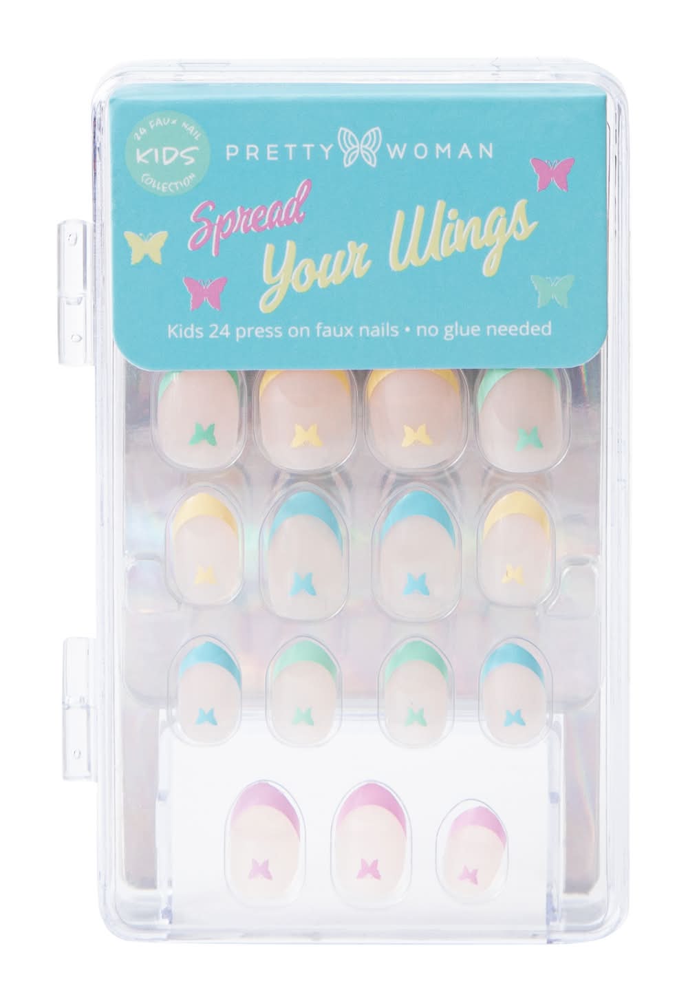 Pretty Woman Kids Collection Faux Nails 24-Count Spread Your Wings