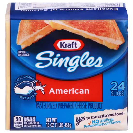 Kraft Singles American Cheese Slices (24 ct)