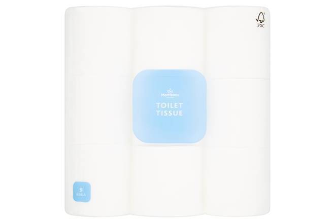 Morrisons Toilet Tissue White 9pk