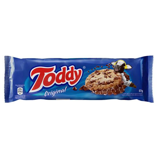 Toddy biscoito cookie sabor baunilha com gotas de chocolate (57 g)