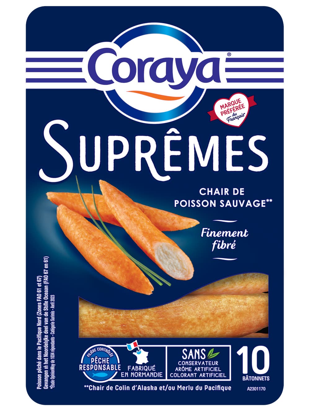 Coraya - Suprêmes surimi goût crabe (156g)