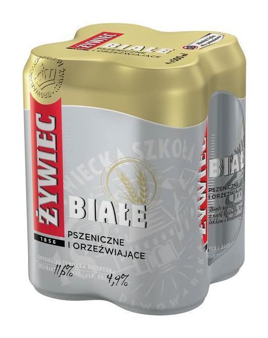 Żywiec Białe 4 szt./500 ml Piwo Puszka 4.9%