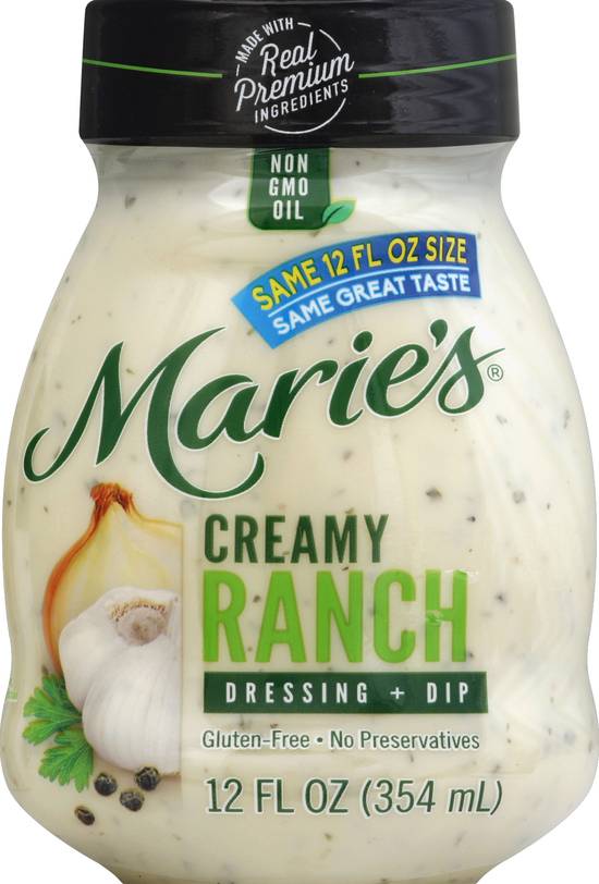 Marie's Gluten Free Creamy Ranch Dressing + Dip