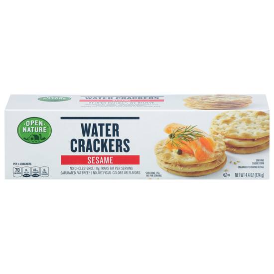 Open Nature Cracker Water Sesame (4.4 oz)