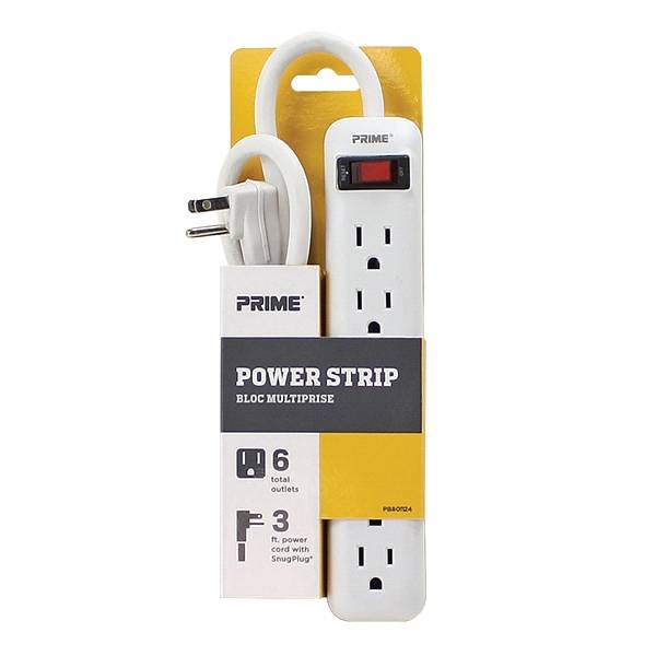 Prime 6 Outlet Power Strip - Pb80112 (3ft)