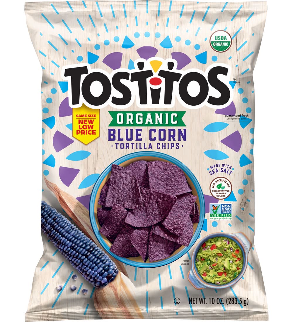Tostitos Organic Tortilla Chips, Blue Corn (10 oz)