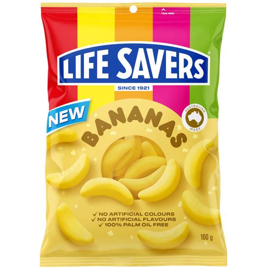 Life Savers Bananas Bag 160g