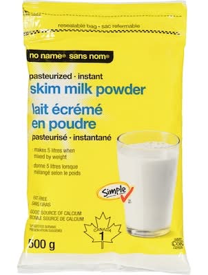 No Name Lait Écrémé En Poudre Pasteurisé, Instantané / Pasteurized Instant Skim Milk Powder 500.0 G
