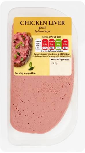 Sainsbury's Chicken Liver Pâté (170g)
