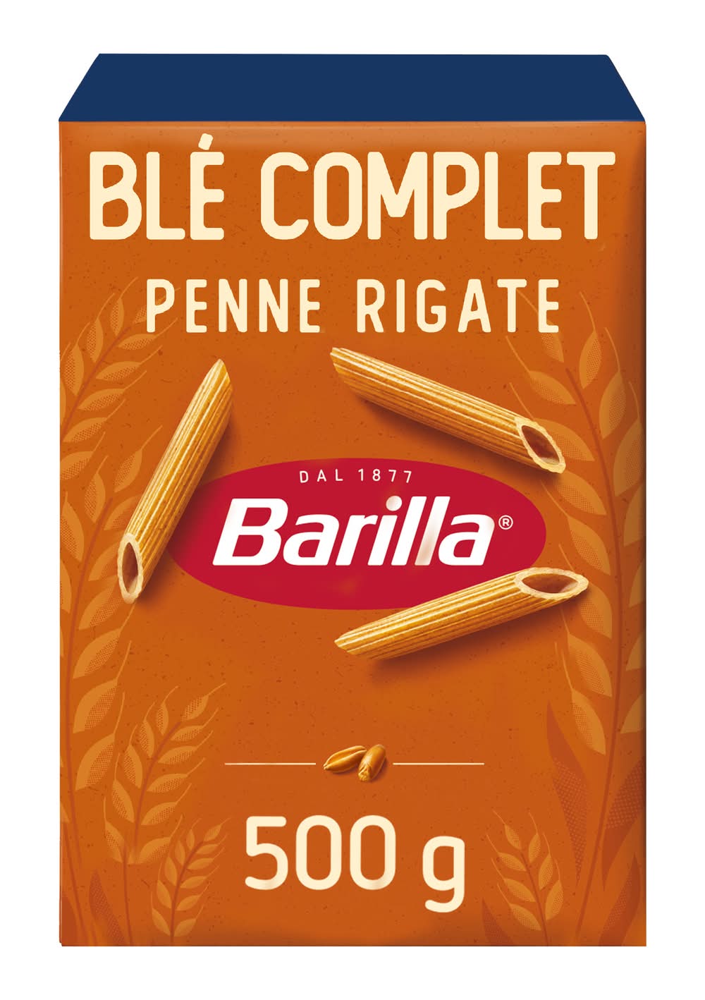 Barilla - Pâtes penne rigate au blé complet (500g)