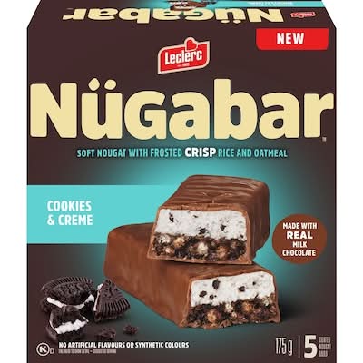 Nügabar barres de nougat - nougat bars (5 unités) (biscuits - crème)