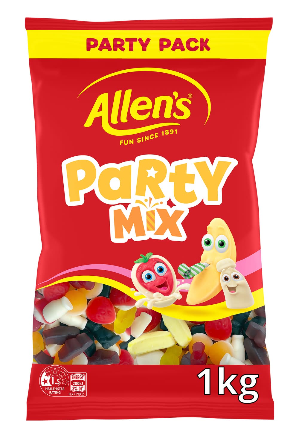 Allen's Party Mix Bulk Lollies (1kg)