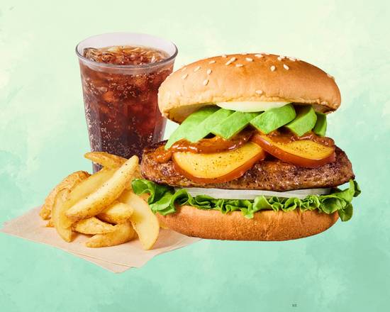 [セット]クラシックアボカドスモークチーズバーガー～CLASSIC AVOCADO  SMOKED CHEESE BURGER Combo～
