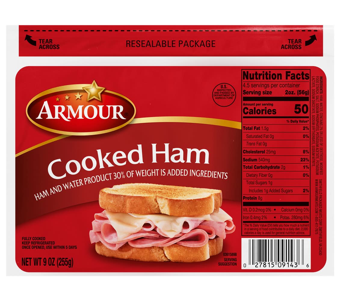 Armour Cooked Ham (9 oz)