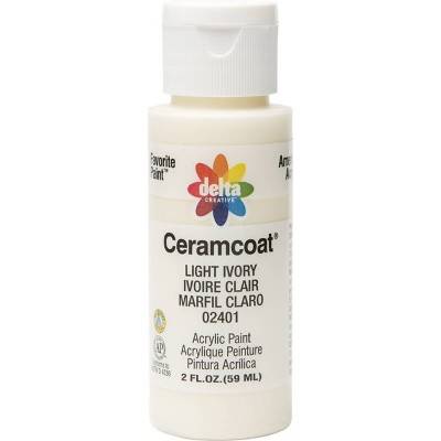 Delta Ceramcoat Acrylic Paint, 4.2 In, Light Ivory (2 fl oz)