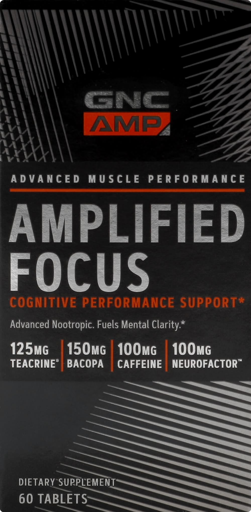 GNC A m P Amplified Focus Fuels Mental Clarity Supplement (3.6 oz, 60 ct)