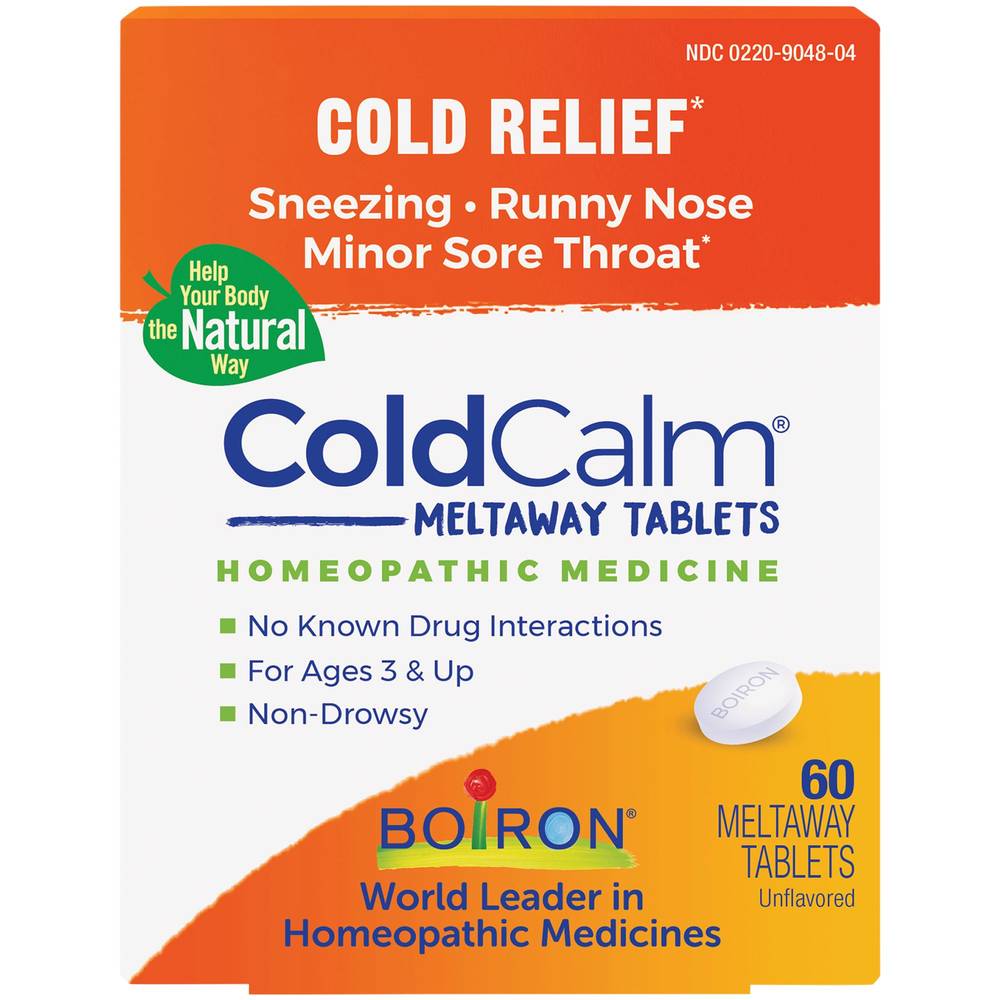 Boiron Coldcalm Homeopathic Medicine For Cold Relief (60 ct)