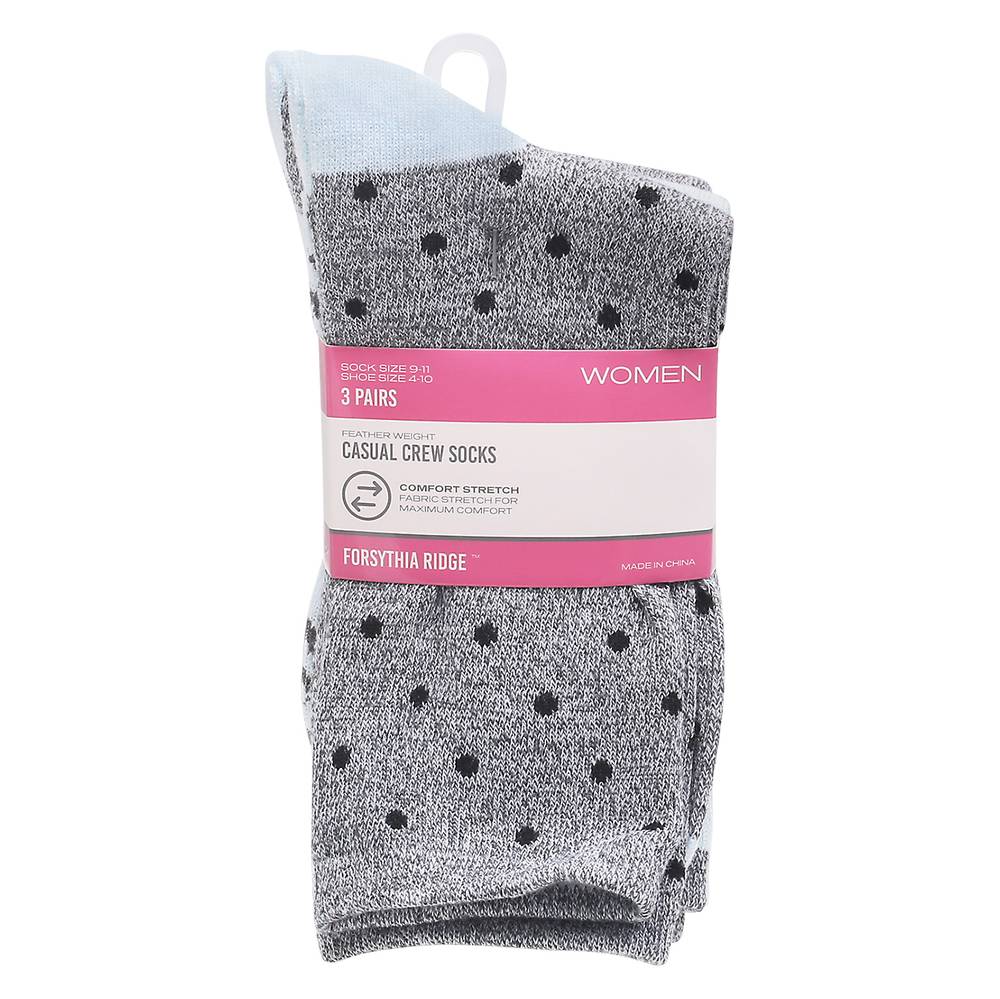 Forsythia Ridge Women Casual Crew Socks