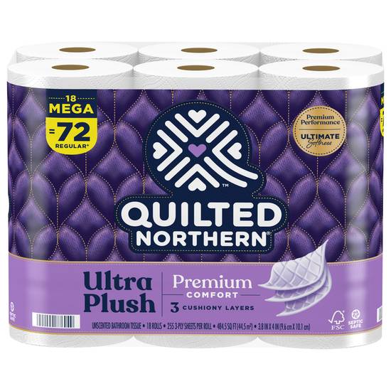 Quilted Northern Ultra Plush Toilet Paper Mega Rolls (9.6 cm x 10.1 cm)
