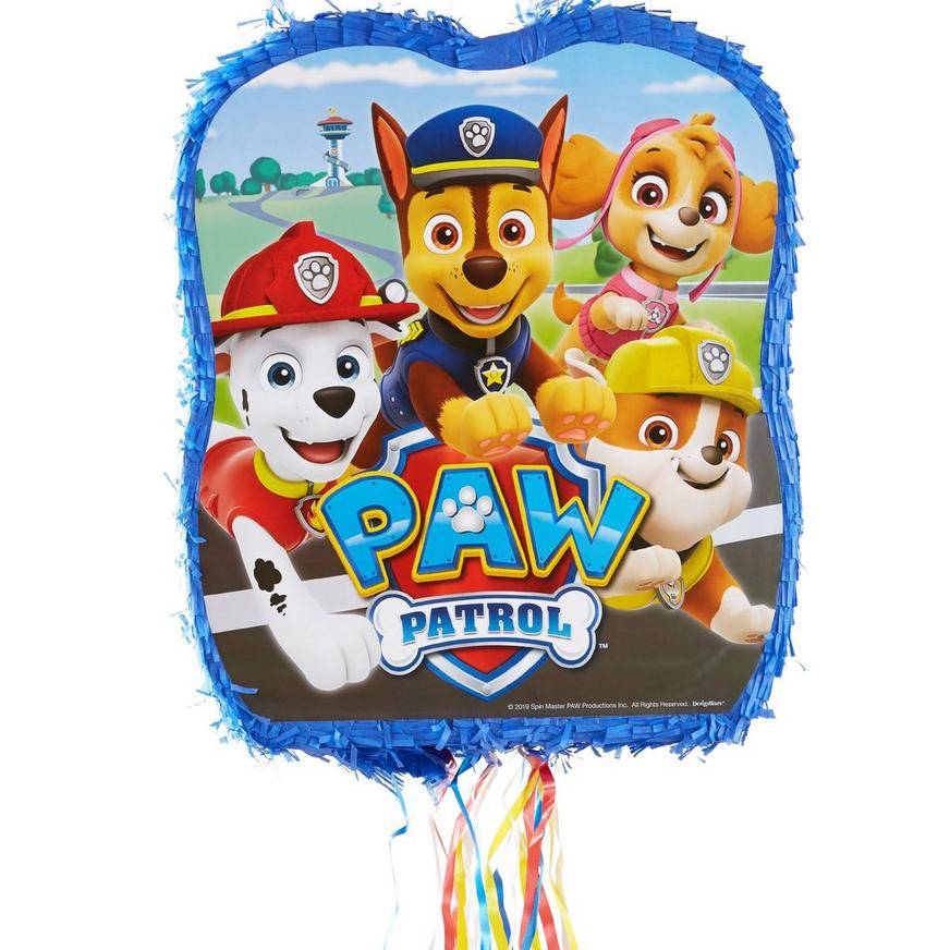 Party City Pull String Paw Patrol Adventures Pinata, 18 1/4in x 21 1/4in, Multi