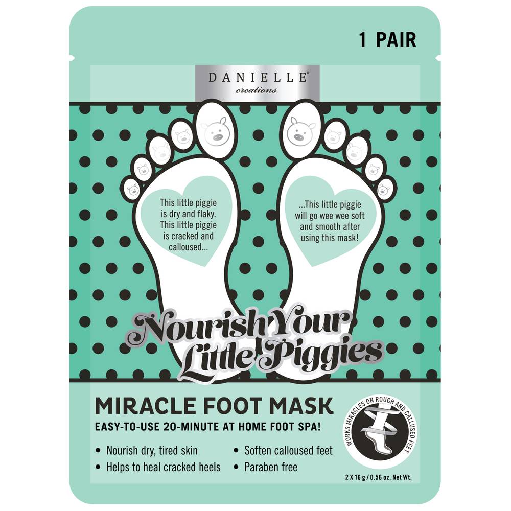 Single Pair Foot Mask - Nourish by Danielle Creations