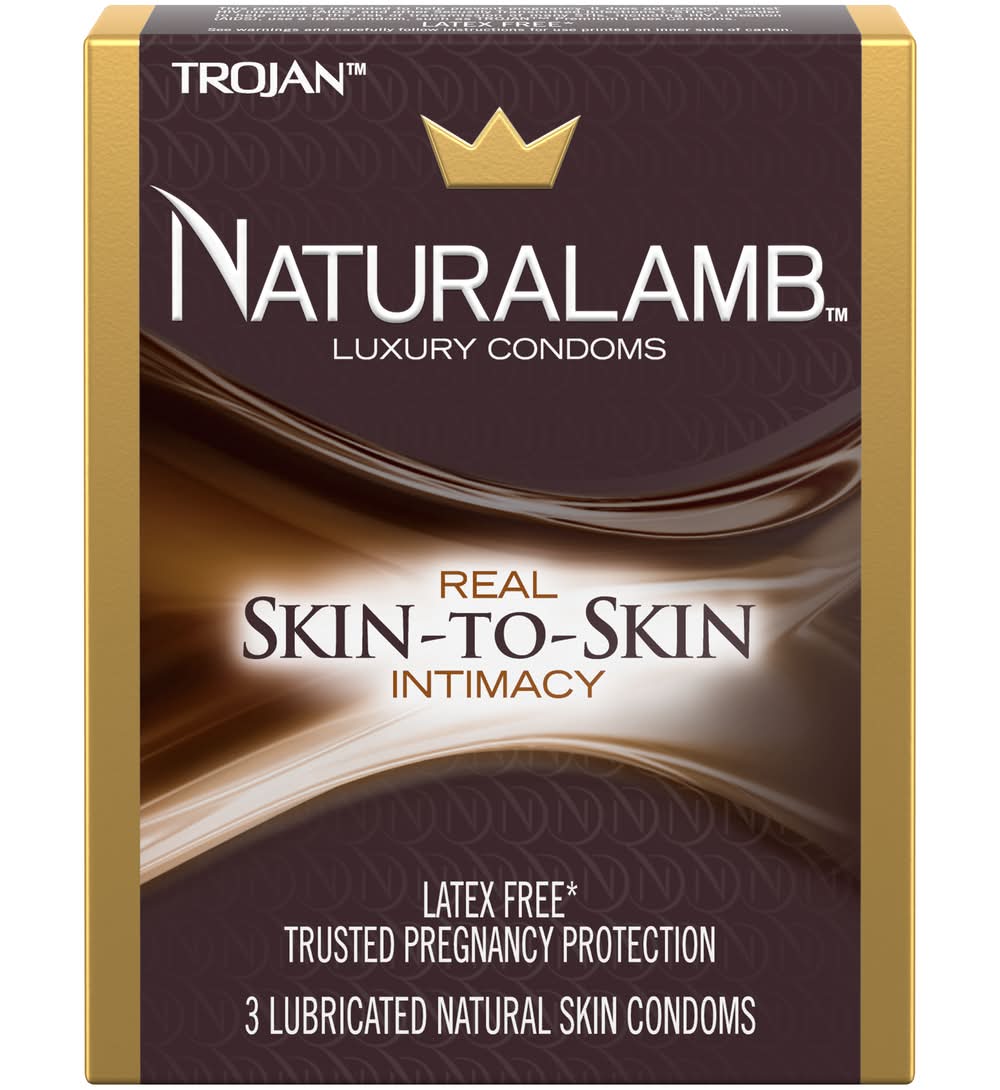 Trojan Naturalamb Latex Free Luxury Condoms (3 ct)