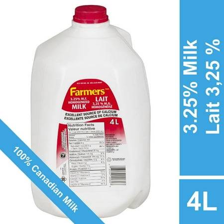 Farmers Bootleg 3.25% Homogenized Milk (4 L)