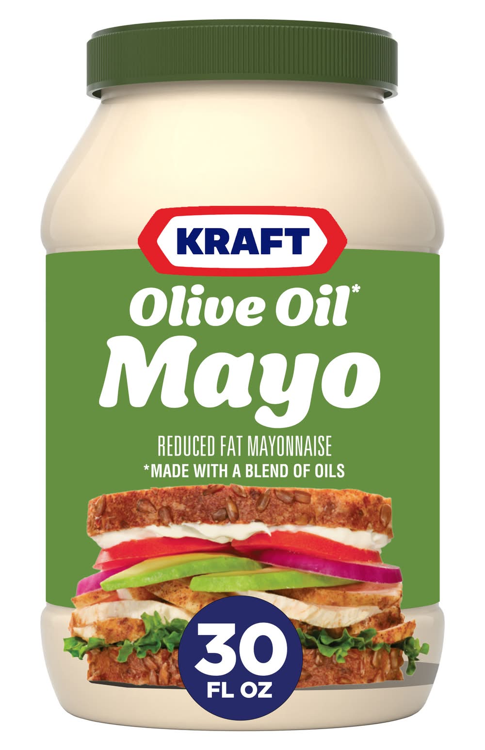 Kraft Olive Oil Mayonnaise Reduced Fat (30 fl oz)