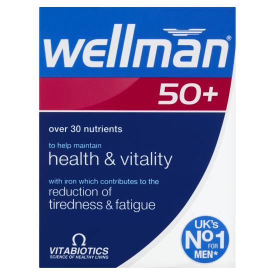 Vitabiotics Wellman 50+ Tablets (30 ct)