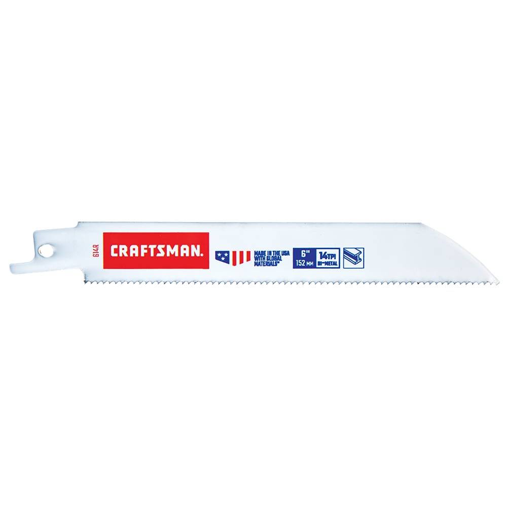 CRAFTSMAN Bi-metal 6-in 14 Tpi Metal Cutting Reciprocating Saw Blade (5-Pack) | 2058314