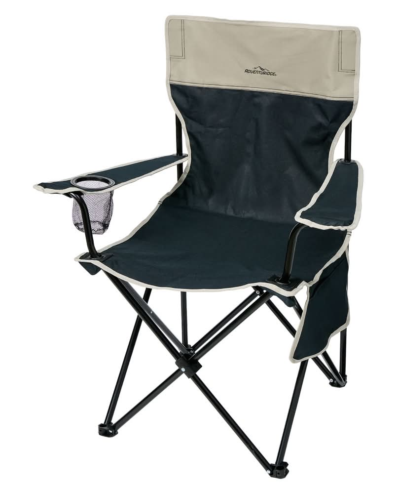 Adventuridge Black Foldable Camping Chair