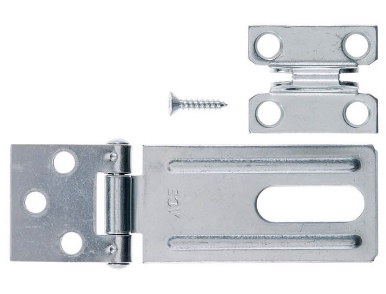 ACE Zinc 3-1/4 In. L Fixed Staple Safety Hasp 1 Pk