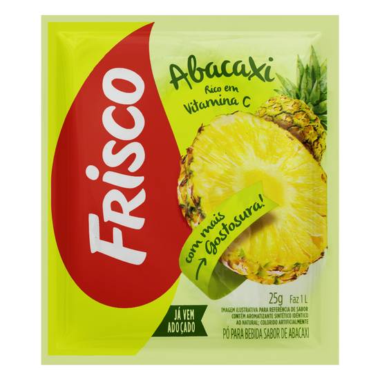 Frisco pó para refresco sabor abacaxi (25g)
