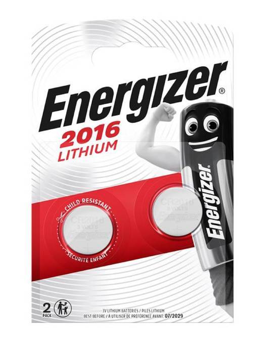 Piles bouton energizer lithium 2016, pack de2
