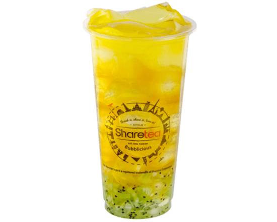 Peach Kiwi Tea with Aiyu Jelly