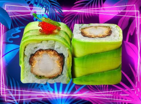 Roll Dragon / Tempura (x6)