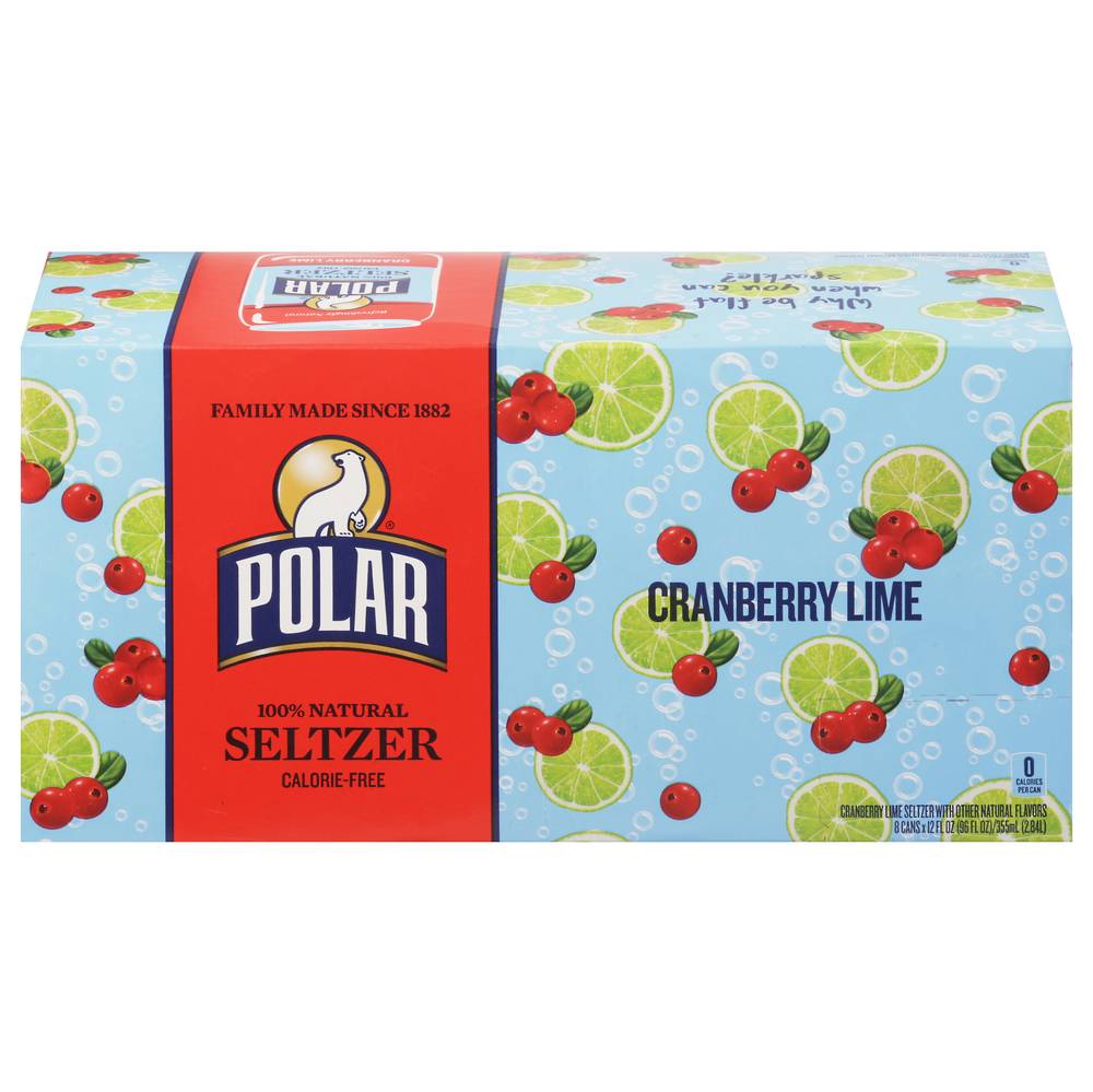 Polar Cranberry Lime Seltzer (8 x 12 fl oz)