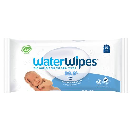 Waterwipes Chemical Free Baby Wipes (60 ct)