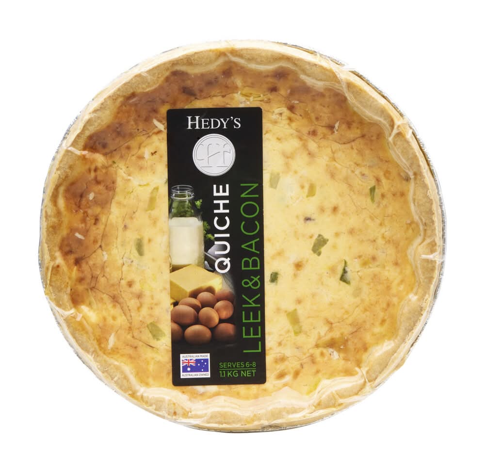 Hedy's Quiche Leek & Bacon Chilled Meal (1.1kg)
