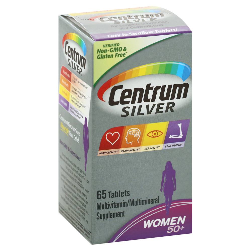 Centrum Silver Tablets Women 50+ Multivitamin Supplement (65 ct)