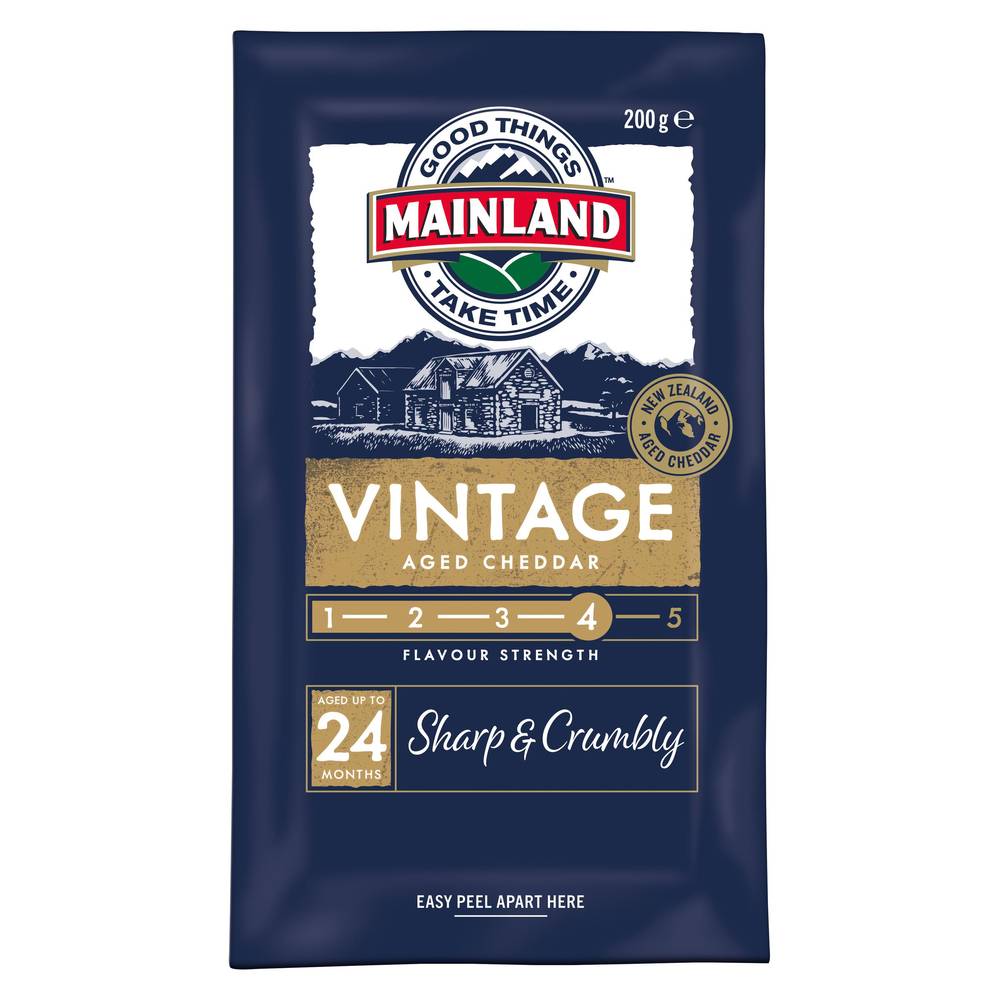 Mainland Vintage Cheddar Block (200g)