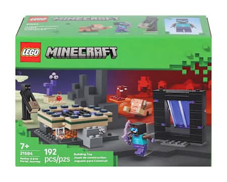 LEGO® Minecraft Nether & End Portal Journey Building Toy