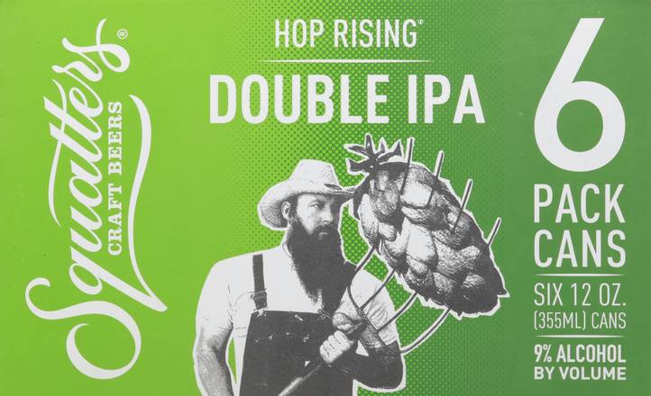 Squatters Hop Rising Double Ipa Craft Beer (6 pack, 12 oz)