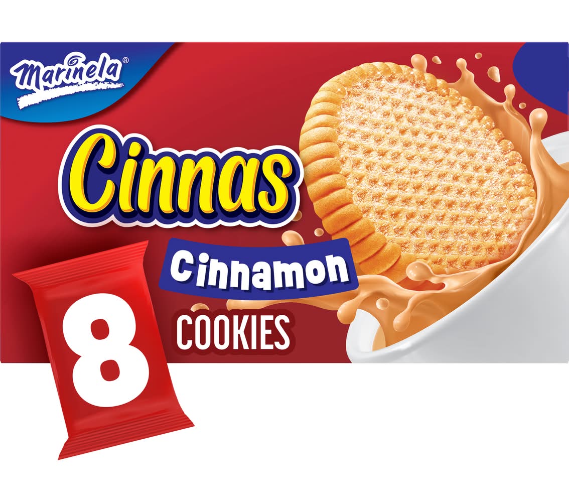 Marinela Cinnas Cookies, Cinnamon (8 x 2.12 oz)