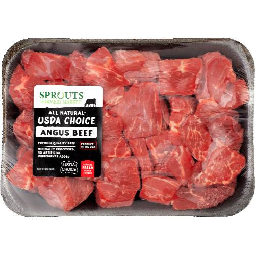 Sprouts Boneless Angus Beef Stew Meat (Avg. 1lb)