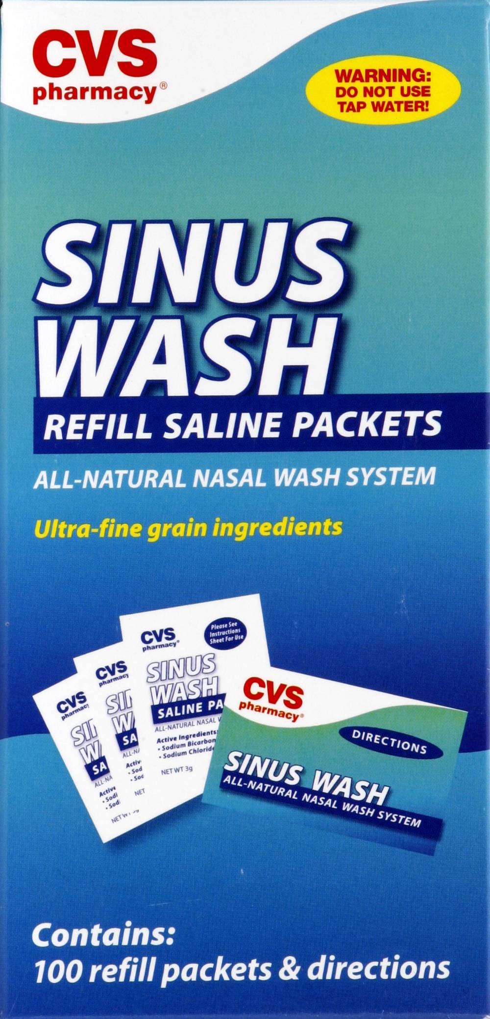 CVS Pharmacy Sinus Wash Refill Saline Packets (100 ct)