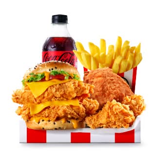 Double Zinger Burger Box Buddy