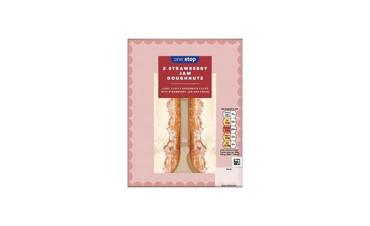 One Stop Strawberry Jam & Cream Doughnuts 2s (392630)